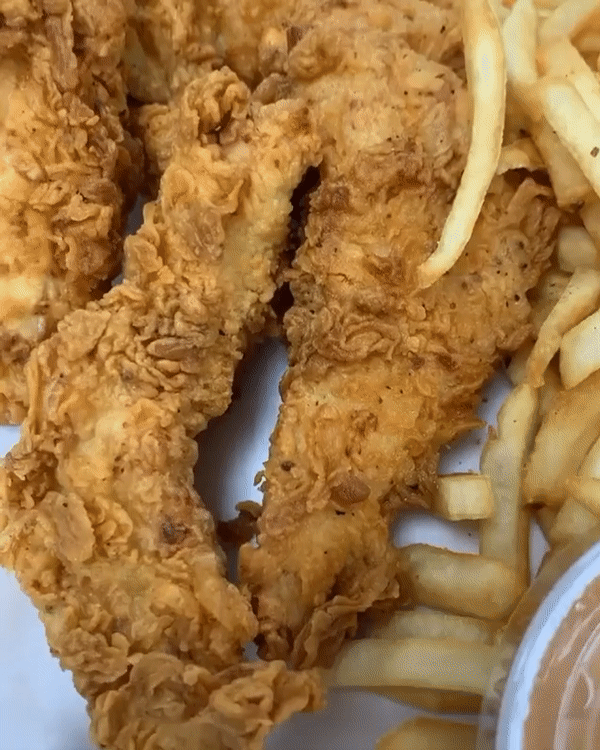 TASTY’S TENDERS 4PC Fries, Toast, Sauce